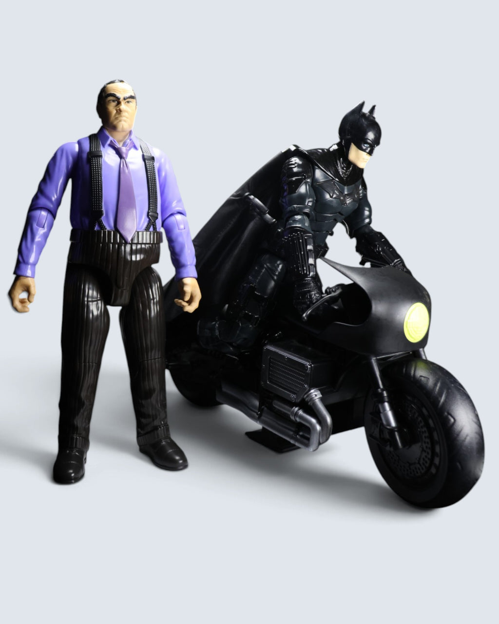 DC: The Batman Movie Action Figure Set: Batman, Batcycle & The Penguin