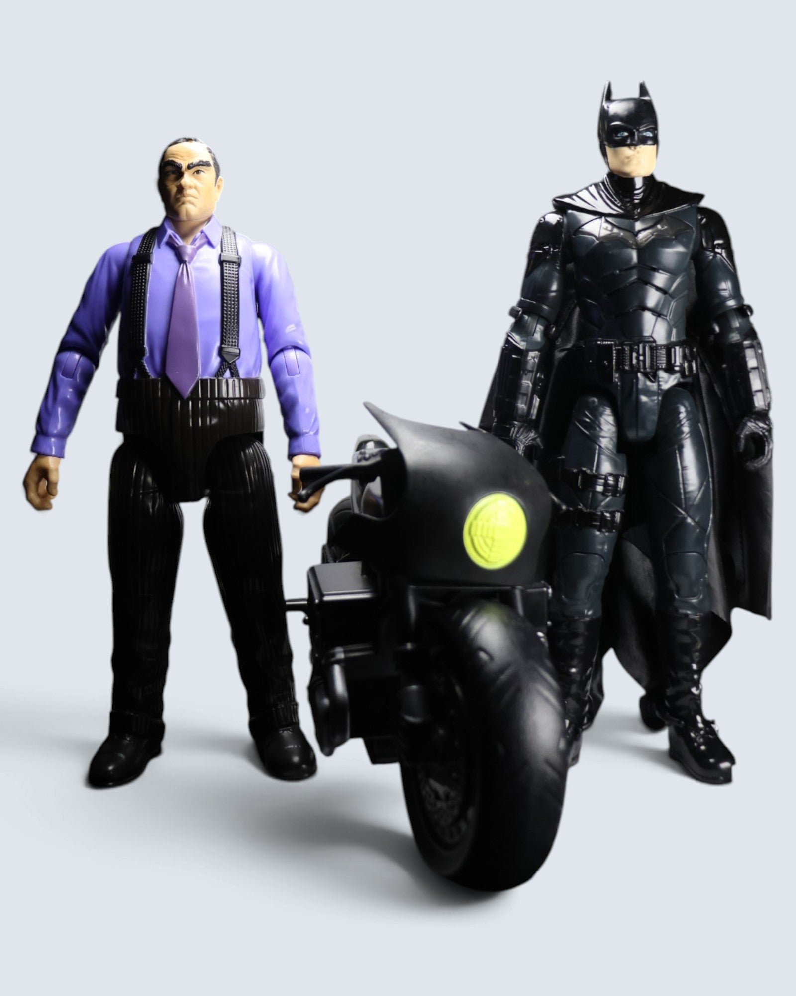 DC: The Batman Movie Action Figure Set: Batman, Batcycle & The Penguin