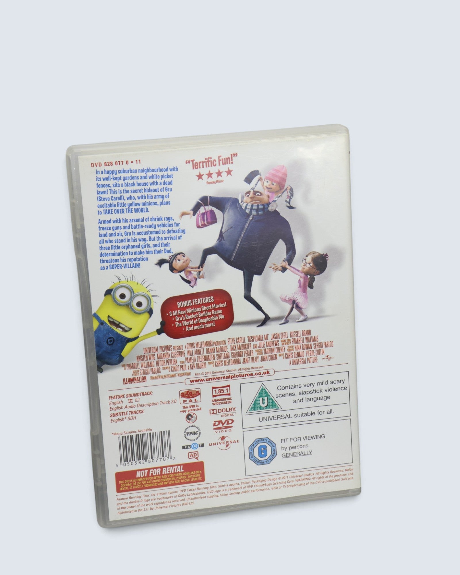 Despicable Me DVD (Universal Pictures) - Illumination Animated Comedy Movie