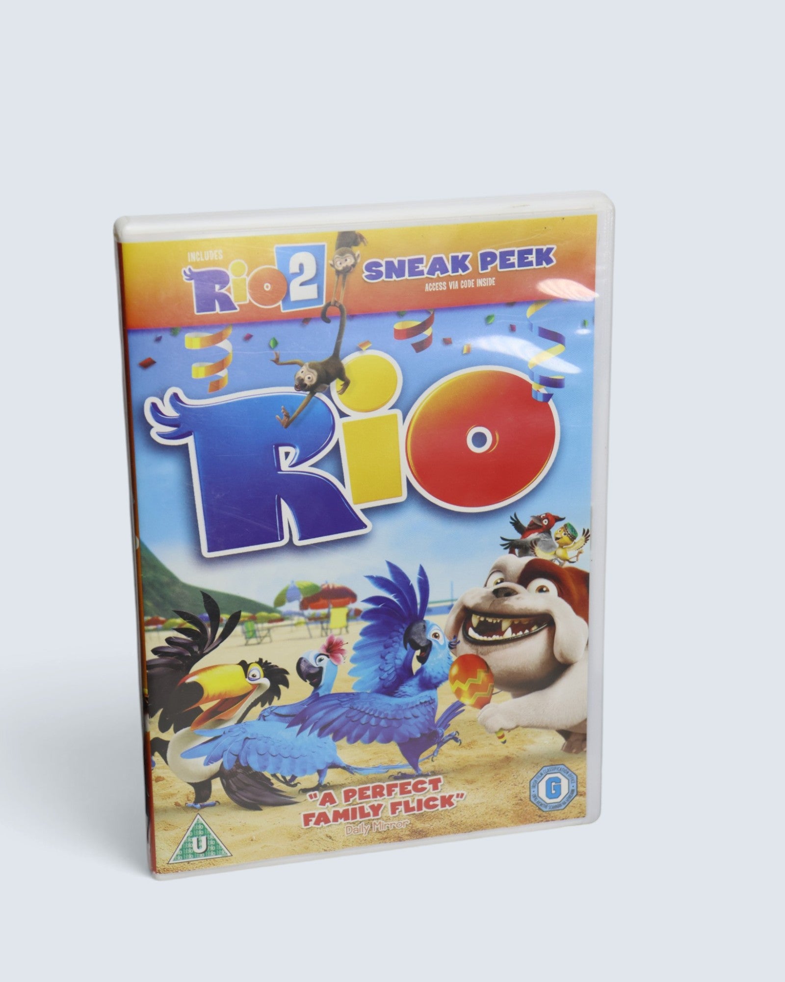 Rio (DVD, 2011) Animated Movie with Rio 2 Sneak Peek Insert
