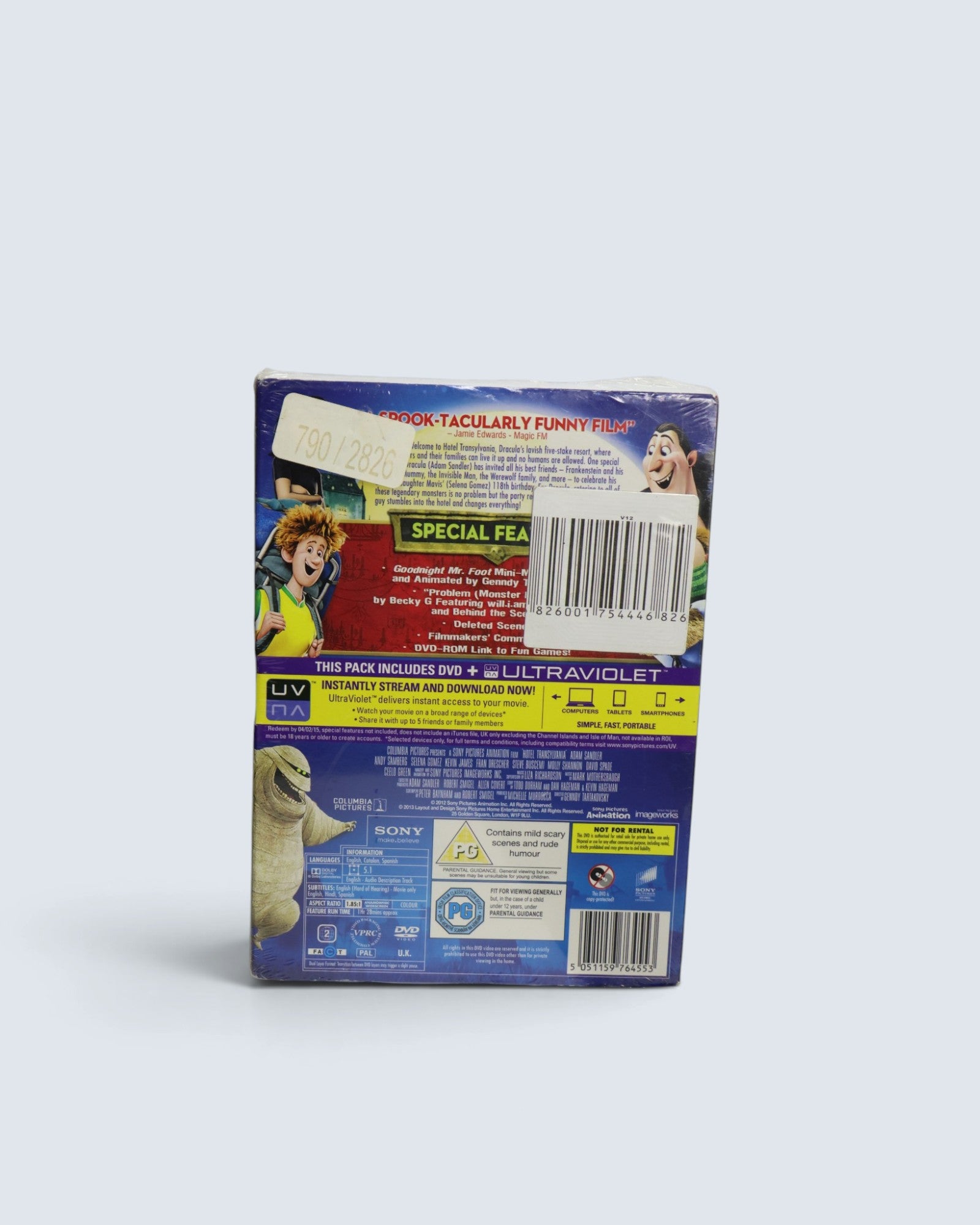 Hotel Transylvania DVD (Sony Pictures) - Animated Family Comedy Movie
