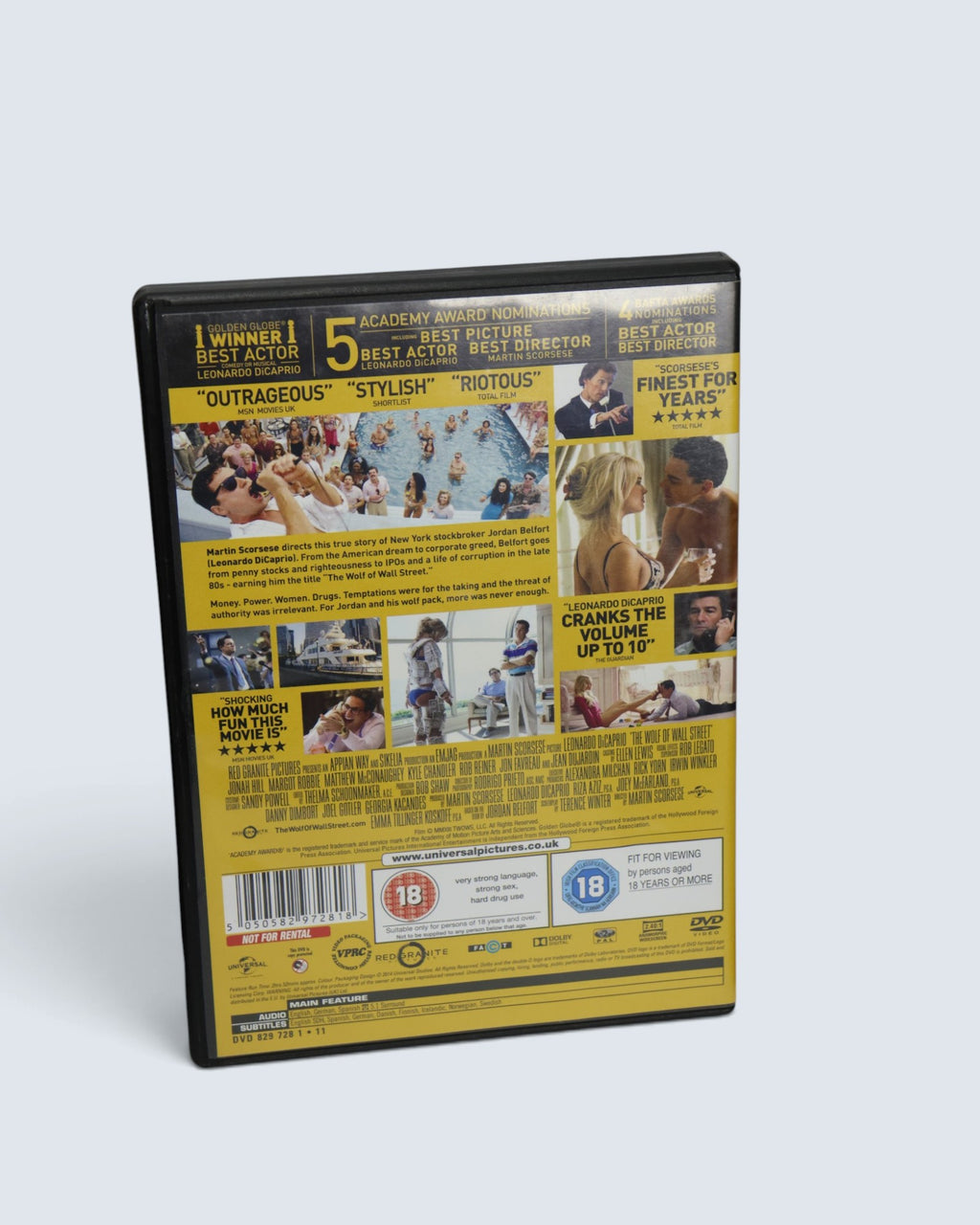 The Wolf of Wall Street DVD (Universal Pictures)