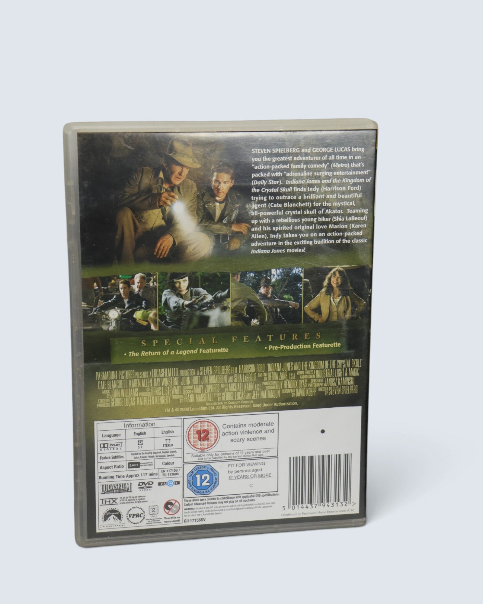 Indiana Jones and the Kingdom of the Crystal Skull DVD (2-Disc Special Edition, Paramount)