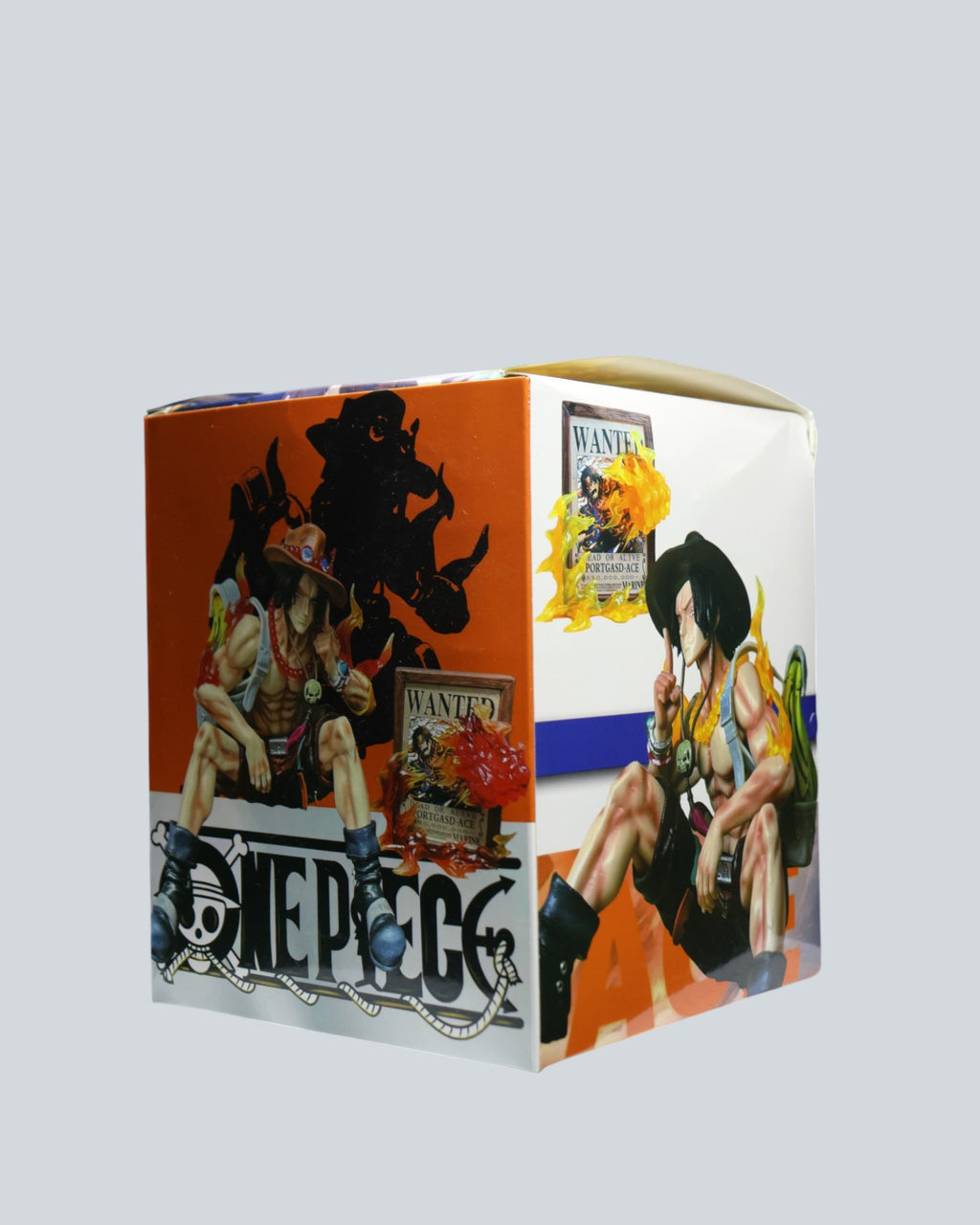 One Piece: Portgas D. Ace "Fire Fist" Statue with Wanted Poster Display