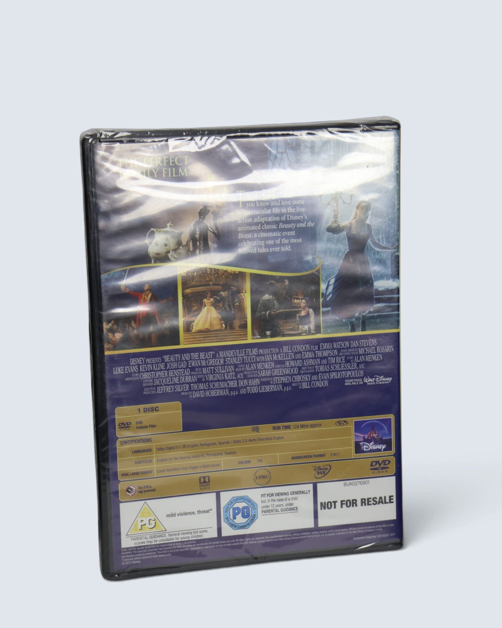 Disney's Beauty and the Beast DVD (2017 Live-Action, Walt Disney Studios)