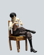 Attack on Titan Levi Ackerman Sitting on Chair Tea Time - Action Figure