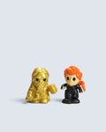 Marvel Avengers Thor (Gold Variant) & Black Widow Ooshies Pencil Topper Figure Duo Set
