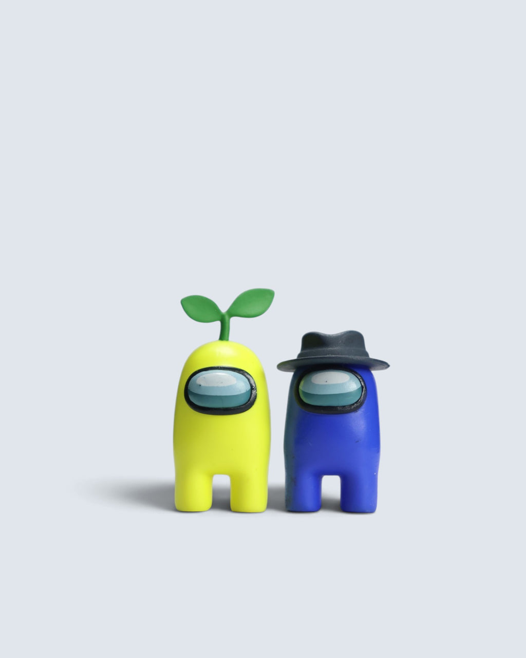 Among Us Yellow with Sprout & Blue with Fedora Action Figure Duo Set