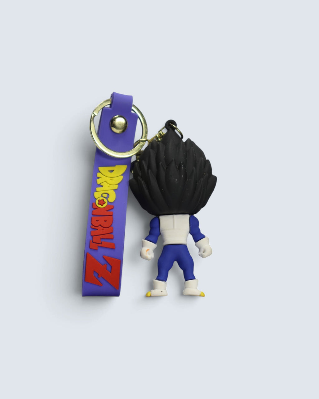 Dragon Ball Z Vegeta Rubber Keychain with Strap & Charm