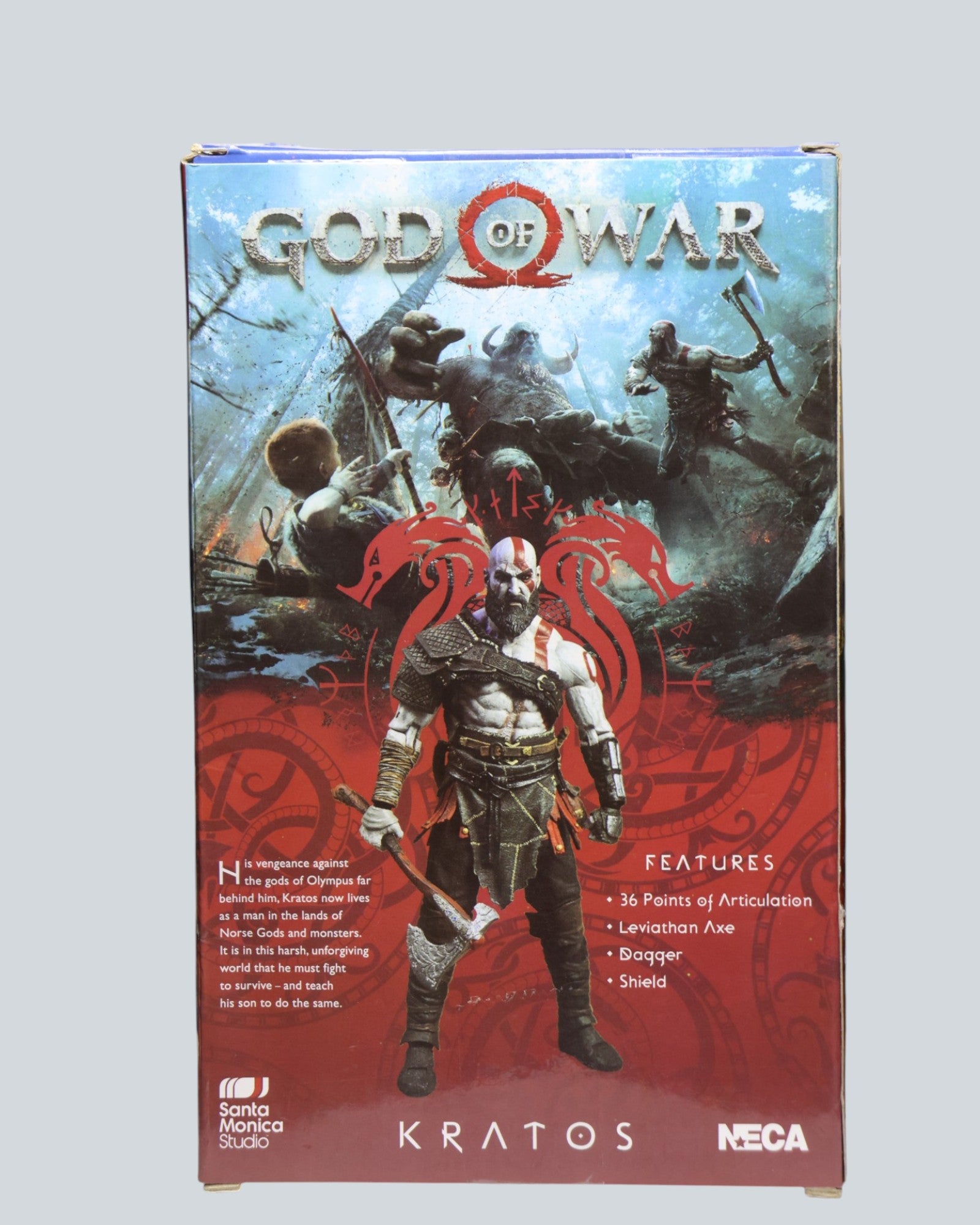 God of war 2018 - Kratos: NECA 7" Scale Action Figure – Fully Articulated with Accessories
