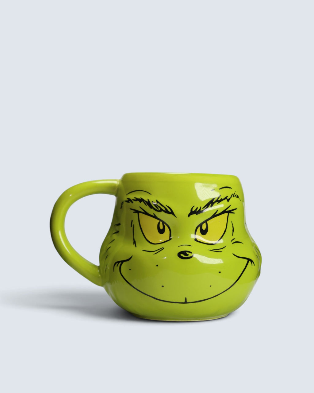 2023 Dr. Seuss The Grinch Sculpted Face Ceramic Coffee Mug