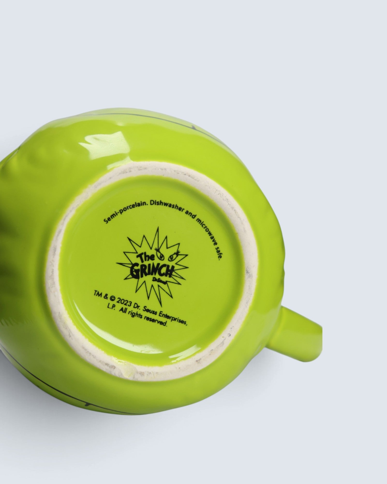 2023 Dr. Seuss The Grinch Sculpted Face Ceramic Coffee Mug