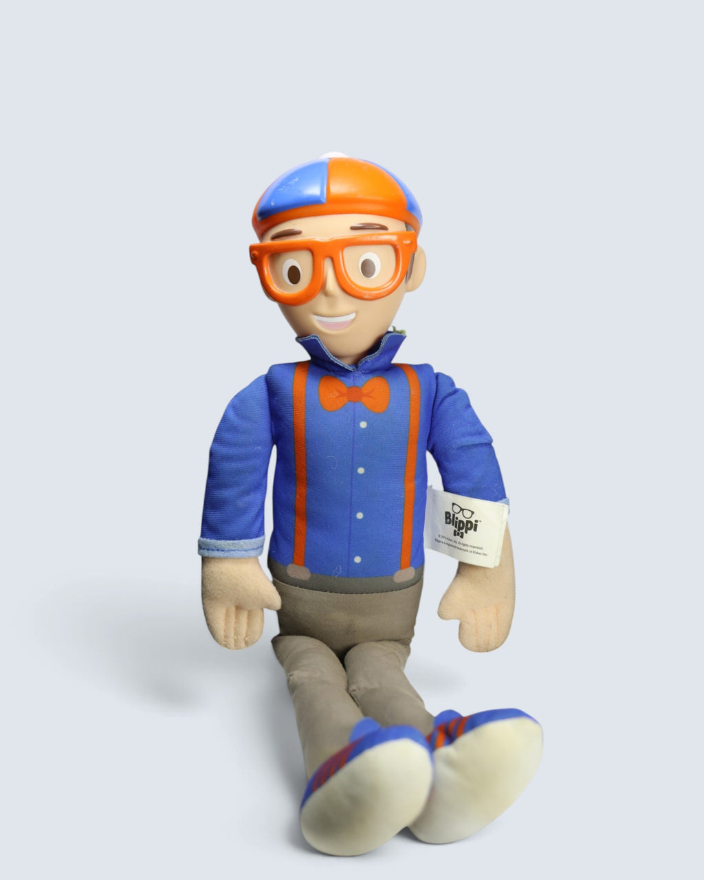 Official Blippi Plush Toy with Hard Hat and Glasses