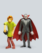 Scooby-Doo & Friends Action Figure Set – Shaggy, Dracula, Scooby-Doo in Chest, and Green Slime Monster