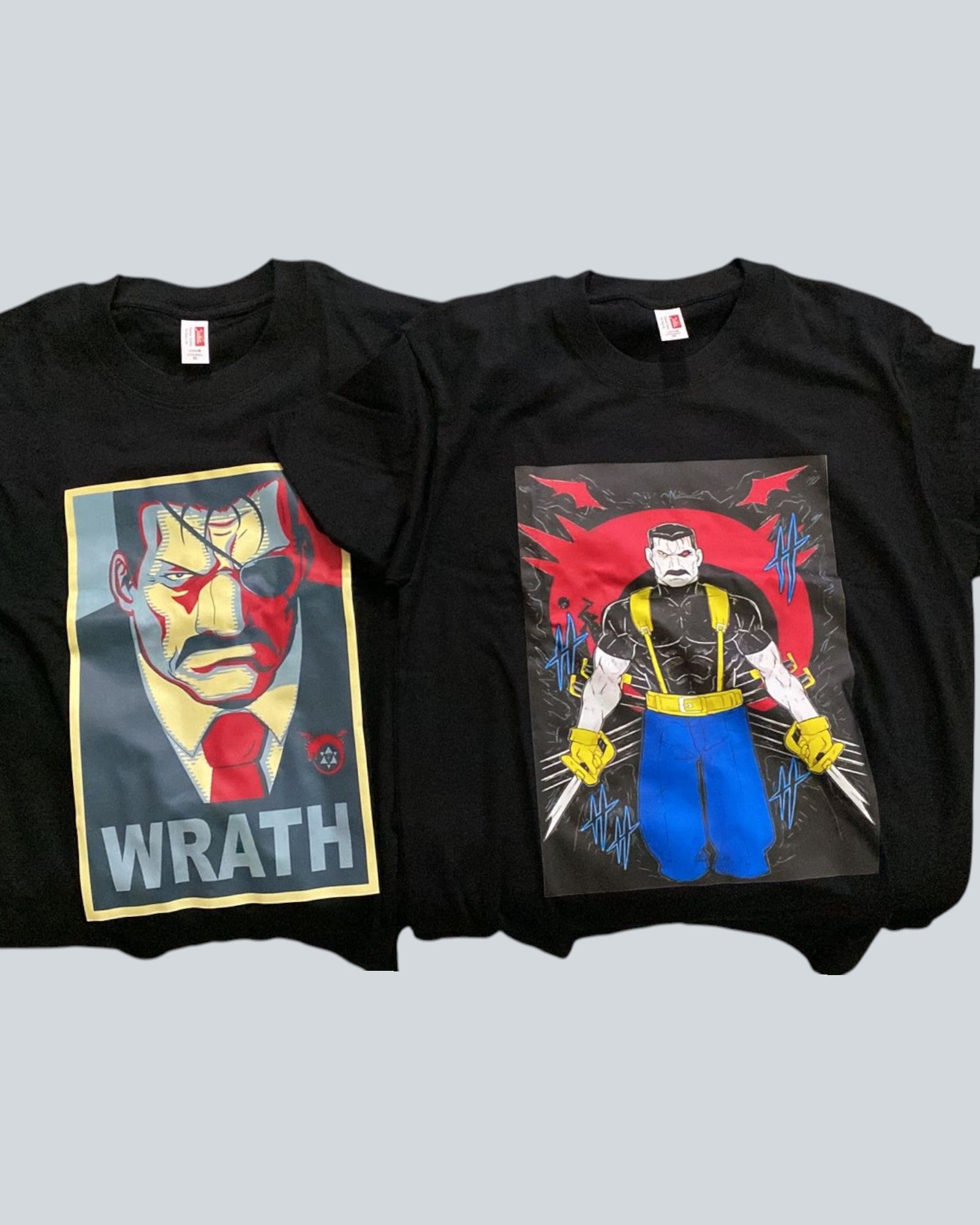 Fullmetal Alchemist King Bradley "Wrath" Graphic T-Shirt Bundle - Set of 2